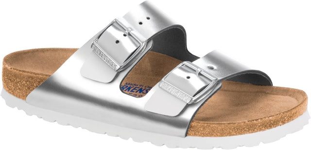 Arizona SFB metallic silver, Natural Leather