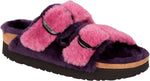 Arizona Big Buckle Platf Shearl dark berry, Fur