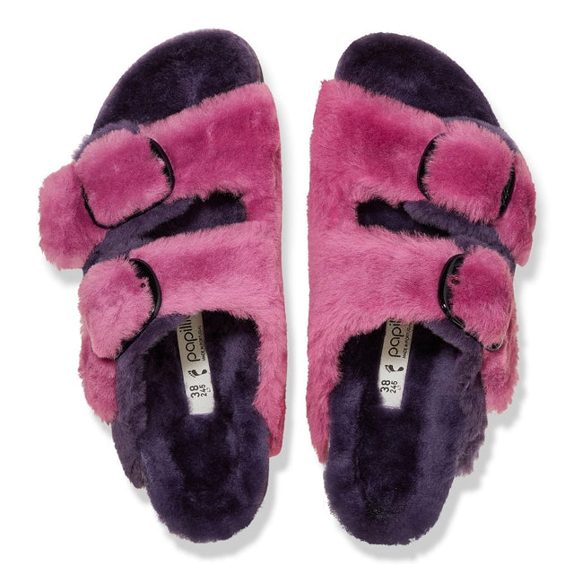 Arizona Big Buckle Platf Shearl dark berry, Fur