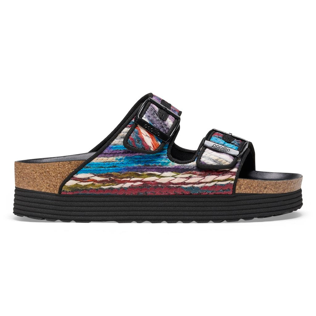 Arizona Platform Papillio Donna Textile multi turquoise calz. stretta