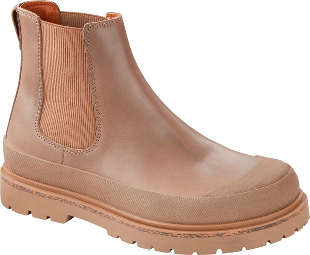 Prescott Slip On Men taupe, Pull Up Leather