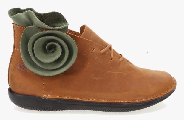 Nekkeveld camel/jade, Pull-up/Soft Nubuck