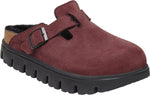 Boston Chunky Shearling berry crush, Suede Lea