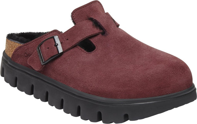 Boston Chunky Shearling berry crush, Suede Lea