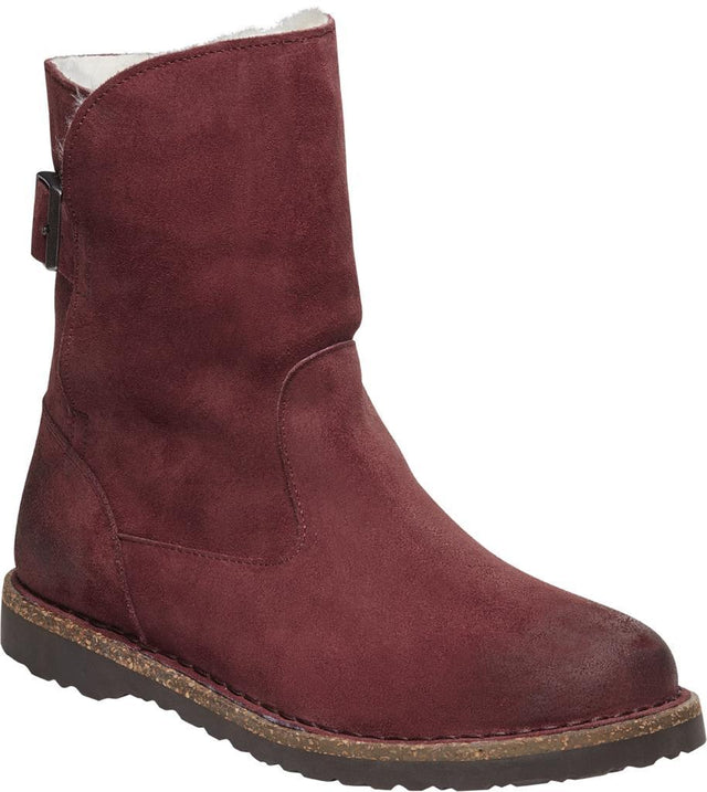 Uppsala Shearling zinfandel, Suede Leather