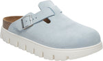 Boston Chunky baby blue, Suede Leather